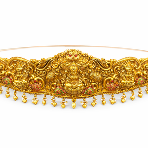 Grand Lakshmi Temple Waist Belt (Vaddanam / Oddiyanam)