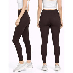 Brown Women’s Stretch Leggings – Comfortable Everyday Wear