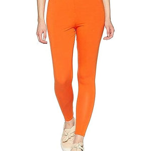 Orange Women’s Stretch Leggings – Comfortable Everyday Wear