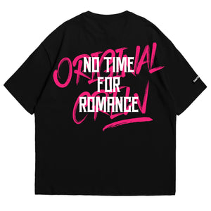 Black No Time For Romance T-Shirt - Size XS