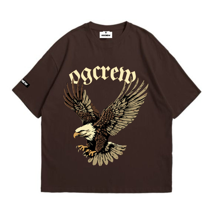 Mocha Brown Eagle T-Shirt - Size XS