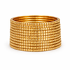 Premium Square Texture Gold Bangles Set